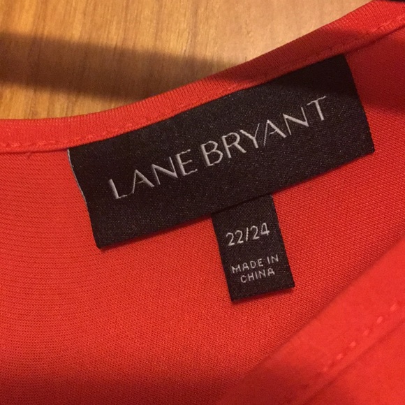 22/24 Lane Bryant Red Shirt - Picture 2 of 3